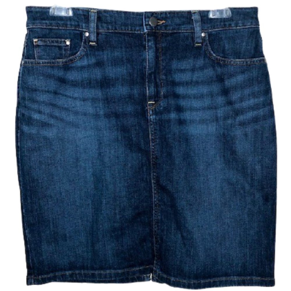 L.L. Bean 1912 Favorite Fit 5-Pocket Jeans Skirt - 10